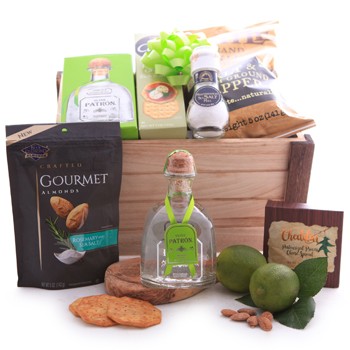 Patron Silver Tequila Savory Basket